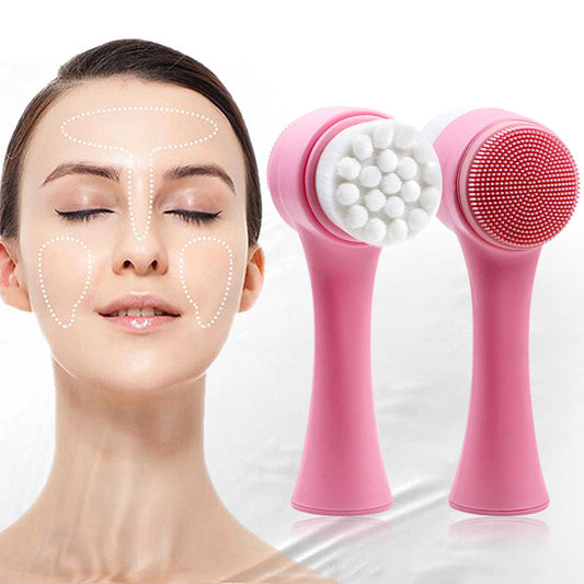 Silicon Facial Cleaning Brush Portable-Double sided